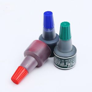 Botella de tinta de plástico de 30 ml personalizada al por mayor para recarga de plumas estilográficas doradas, para uso en oficina - Product Image 4