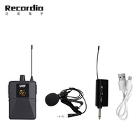 GAW-101 Système Micro Sans Fil Microphone-Cravate et Casque pour Caméra et Téléphone