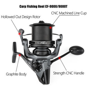 Ruota per lenza da pesca alla carpa 9 + 1 ruota da pesca in mare con ruota in lega di metallo pressofuso a distanza 9000 - Product Image 5