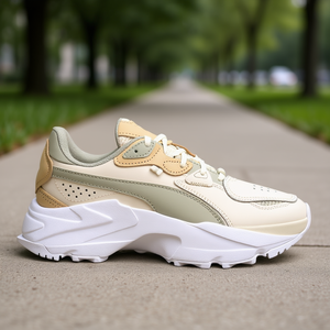 Puma Orkid Gentle Platform Sneakers pour femmes, baskets à plateforme, à lacets, bout rond, empeigne synthétique, semelle extérieure en caoutchouc, toutes saisons - Product Image 2