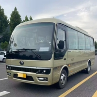 Autocar d'occasion nouvellement arrivé à vendre, 27 places, conduite à gauche, boîte manuelle, Euro 3, autocar ZK6729D avec moteur diesel