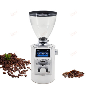 90mm Burr Máy xay cà phê tự động 3.5lbs Phễu chống nhảy đậu điều chỉnh độ dày cafe Máy mài thương mại cafe - Product Image 5
