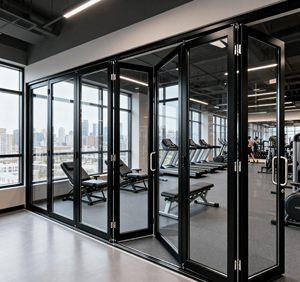 <span class=keywords><strong>Porte</strong></span> <span class=keywords><strong>de</strong></span> <span class=keywords><strong>garage</strong></span> à double battant en alliage d'aluminium fiable, <span class=keywords><strong>porte</strong></span> à enroulement industrielle, caractéristique commerciale, extérieur, villa, centre commercial, entrepôt, hôtels - Product Image 6