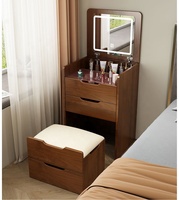 Style nordique moderne à la mode ensemble de coiffeuse moderne bureau de maquillage avec miroir Table de vanité Table de maquillage et ensemble de chaises
