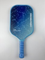 Raquette de pickleball en fibre de carbone intégrale T300 avec bordure colorée en nid d'abeille, livraison rapide, OEM, 16 mm, prix d'usine, approuvée USAPA