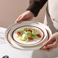 Veweet — service de table en céramique de style Western, 16 pièces, plats et assiettes de restaurant, porcelaine, pour 6 personnes, vente en gros