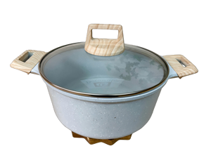 Tốt nhất bán thiết kế hiện đại Granite đá cẩm thạch nhôm không dính tráng chậu Cookware 11-Piece <span class=keywords><strong>Set</strong></span> cho nhà bếp nấu ăn - Product Image 3