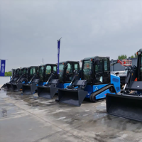 Chargeuse compacte sur chenilles RIPPA avec moteur Kubota Yanmar, chargeuse compacte avec broyeur, trancheuse, scie, balayeuse, souffleuse à neige