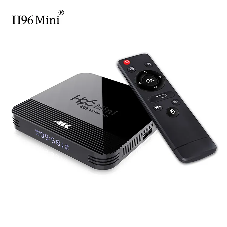 H96 mini H8 Hot-selling Smart tv box Dual wifi 4K TF Card 100M net port digital hotel tv box android