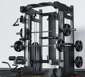 Gym commercial Power Rack cable Crossover 3D Multifunctional Commercial Functional Trainer Gym Multi Smith Machine