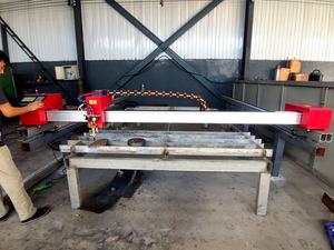 เครื่องตัดวัสดุด้วยน้ำ CNC แบบโครงเหล็กอลูมิเนียม เครื่องตัดพลาสม่า CNC สำหรับเหล็ก - Product Image 6