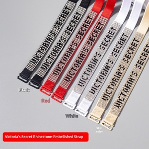 Sangle de soutien-gorge élastique antidérapante détachable avec logo Vs <span class=keywords><strong>Secret</strong></span> en <span class=keywords><strong>strass</strong></span>, dotée d'une fonction antidérapante pour sous-vêtements - Product Image 2
