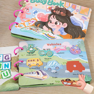 Livre d'autocollants silencieux pour enfants fait à la main pour l'apprentissage précoce <span class=keywords><strong>Maria</strong></span> <span class=keywords><strong>Montessori</strong></span>-inspiré pour unisexe 2-4 ans ensemble <span class=keywords><strong>de</strong></span> papier - Product Image 5