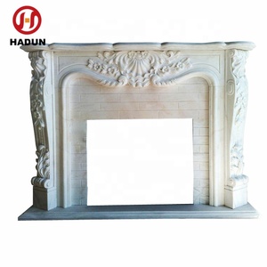 Популярный белый каррарский мраморный камин - Product Image 1