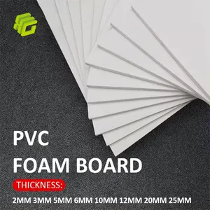 PVC片材1.22x2.44m pvc泡沫板制造商高密度18毫米20毫米22毫米泡沫PVC片材