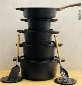 Bộ nồi chảo chống dính đa năng UCC <span class=keywords><strong>Great</strong></span> Wall Style 13 món, dùng cho nhà bếp gia đình - Product Image 1