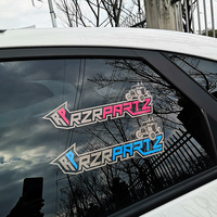 Extérieur étanche uv amovible personnalisé loup lettrage dessin animé découpé Logo fantaisie adhésif voiture fenêtre transfert vinyle décalcomanies