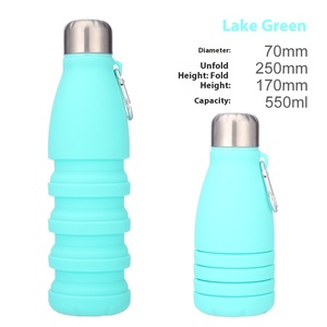 Hot Seller BPA-Free 550ML Silicone Collapsible <strong>Football</strong> <strong>Water</strong> <strong>Bottle</strong> USA Designed Drinkware for Kids for Boiling <strong>Water</strong> - Product Image 6