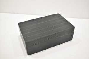 Luxury Black Ribbed Decorative <b>Storage</b> Box with Lid Modern Resin <b>Tabletop</b> Organizer Available at Affordable Price - Product Image 6