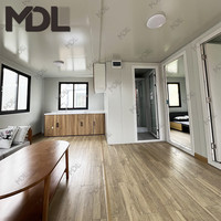 Maison préfabriquée à construction rapide de 20 pieds 40 pieds maison modulaire en conteneur pliable petite petite maison en conteneur pliable pour le camping bureau à domicile