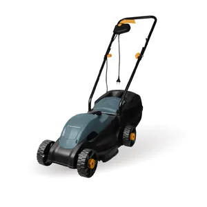 GRANDFAR 1200 W elektrischer Push-Wagen-Rasenmäher 320 mm Hand-Push-Grasmäher Garten Landschaftsbau Rasenmäher