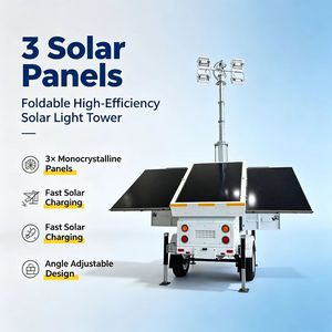 Torre de Iluminación LED con Batería de Litio y Remolque Móvil para Iluminación Exterior Portátil, Venta al Por Mayor de Fábrica - Product Image 2