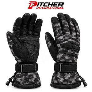 Gants d'hiver en cuir pleine fleur isolés pour les détaillants de mode, avec logo personnalisé, vente en gros - Product Image 2