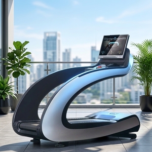 Commercial for <b>Home</b> Gym Use Wireless Heart Rate Monitoring LED Screen 15-20km/h Speed Manual Incline Steel - Product Image 4