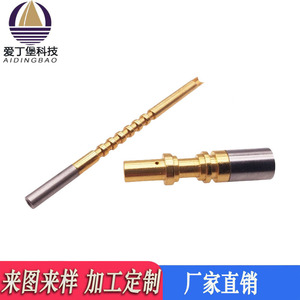 Brass Phosphor Bronze Gold Plated Socket Pin With Stainless Steel Sheath For <b>Quick</b> <b>Connectors</b> Customizable Size - Product Image 5