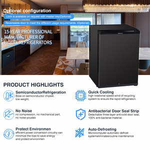 Mini-réfrigérateur silencieux électronique 40L avec porte en mousse - Refroidisseur de boissons écoénergétique pour la maison et le bureau (UE) - Product Image 3