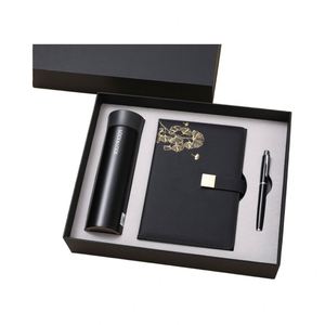 Business Lock Lock Stainless Steel <b>Thermos</b> <b>Cup</b> A5 Notebook Modern Simple Gift Box Made China Silk Screen Printing for - Product Image 1