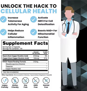 Cápsulas Veganas Antienvejecimiento con Extracto Herbal Oem Odm, 90 Cápsulas, Todo en Uno, Suplemento de Vitamina D3 K2 Resveratrol Nad - Product Image 6