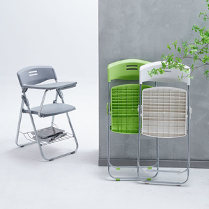 Sedie Pieghevoli Moderne in Plastica <span class=keywords><strong>per</strong></span> Formazione e Conferenze, Poltrone Scolastiche con Tavoletta <span class=keywords><strong>Scrittoio</strong></span>, Set di Banchi e Sedie <span class=keywords><strong>per</strong></span> Scuola - Product Image 6
