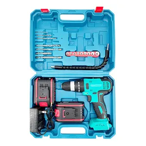 Electric Brushless Impact Drill Double Switch Cordless Drill Multi-Function Electric Screwdriver Set Power Drills