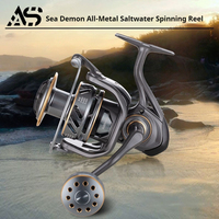 Moulinet de pêche spinning et jigging en métal de haute qualité, gaucher, rapport de transfert 5.2:1, 8 roulements, résistant à la corrosion, 550g, pour lac, rivière, bateau, mer JV