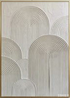 Toile minimaliste à texture 3D, style Wabi-Sabi moderne, rayures colorées, œuvre d'art peinte à la main, peinture décorative pour chambre à coucher, hôtel