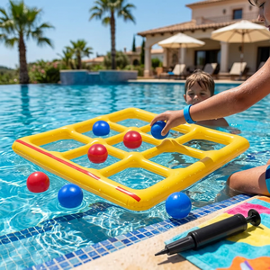 Marazual <span class=keywords><strong>King</strong></span> Mcgreen Star Ensemble de jeu de lancer gonflable en PVC pour <span class=keywords><strong>piscine</strong></span> extérieure, idéal pour les fêtes et le plaisir aquatique, cadeau - Product Image 6