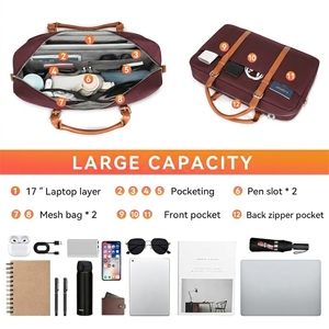 Bolso Mensajero para Portátil Impermeable OEM ODM, Maletín Acolchado Antichoque con Correa para el Hombro para Viajes de Negocios y Uso Diario - Product Image 4