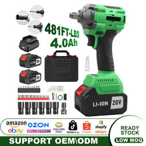 20V 2-in-1 Wrench Cordless Impact Tool 650nm Torque DIY Grade Brushless Motor 1500W 4.0Ah 1/2inch Drive <b>Battery</b> CW-20S-1 650NM C - Product Image 4