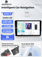 MEKEDE DUDU7 Unilateral Knob Host 12 + 512G Car-play Android Auto Car Multimedia Player GPS para Universal Toyota Honda VW Hyundai