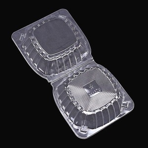 Nhựa dùng một lần thức ăn nhanh <span class=keywords><strong>Hamburger</strong></span> caketakeaway container với rõ ràng nổi vỉ hộp vỏ sò và nắp cho bao bì - Product Image 6