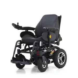 Shock absorbing spring thicker equipped with two oversize spring shock absorb comfortable wheelchair with back handle- SWC01