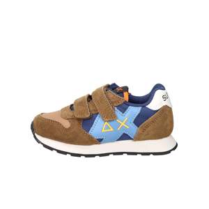 Sun68 Baskets pour enfants Z45314B Marron Bleu Fermeture Velcro Chaussures décontractées - Product Image 1