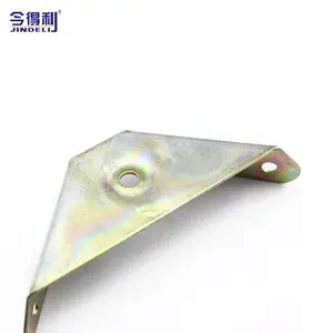 D-08 Zinc Color Finish Triangle Metal Bed Angle Bracket For Bed Corner