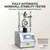 Testeur de stabilité Marshall entièrement automatique, machine de test de la valeur de débit de la mélange d'asphalte, laboratoire d'ingénierie civile routière