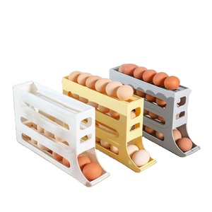 MU, precio barato, 30 Uds., caja de almacenamiento de huevos para enrollar huevos, puerta lateral deslizante para huevos, refrigerador, rodillo automático de tres capas - Product Image 4