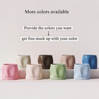 Pot à bougie en céramique de forme spéciale, coloré, avec boîte cadeau, bougies uniques de haute qualité