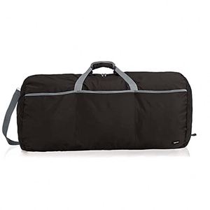Sac de voyage noir de grande taille, sac de voyage rectangulaire de grande taille avec intérieur spacieux - Product Image 1