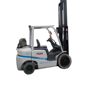 รถยกมือสอง 3 ตัน TCM LPG รุ่น TCM FD30 เครื่องยนต์ Isuzu นำเข้า เสากระโดงสองตอน ยางตัน จากญี่ปุ่น ราคาถูกกว่า - Product Image 1