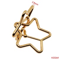 Gesper Sabuk Bentuk Bintang 20.7mm Desain Baru Populer Bahan Zinc Alloy Gesper Dekoratif Sabuk Pabrik Kustom Gesper Logam untuk Sabuk